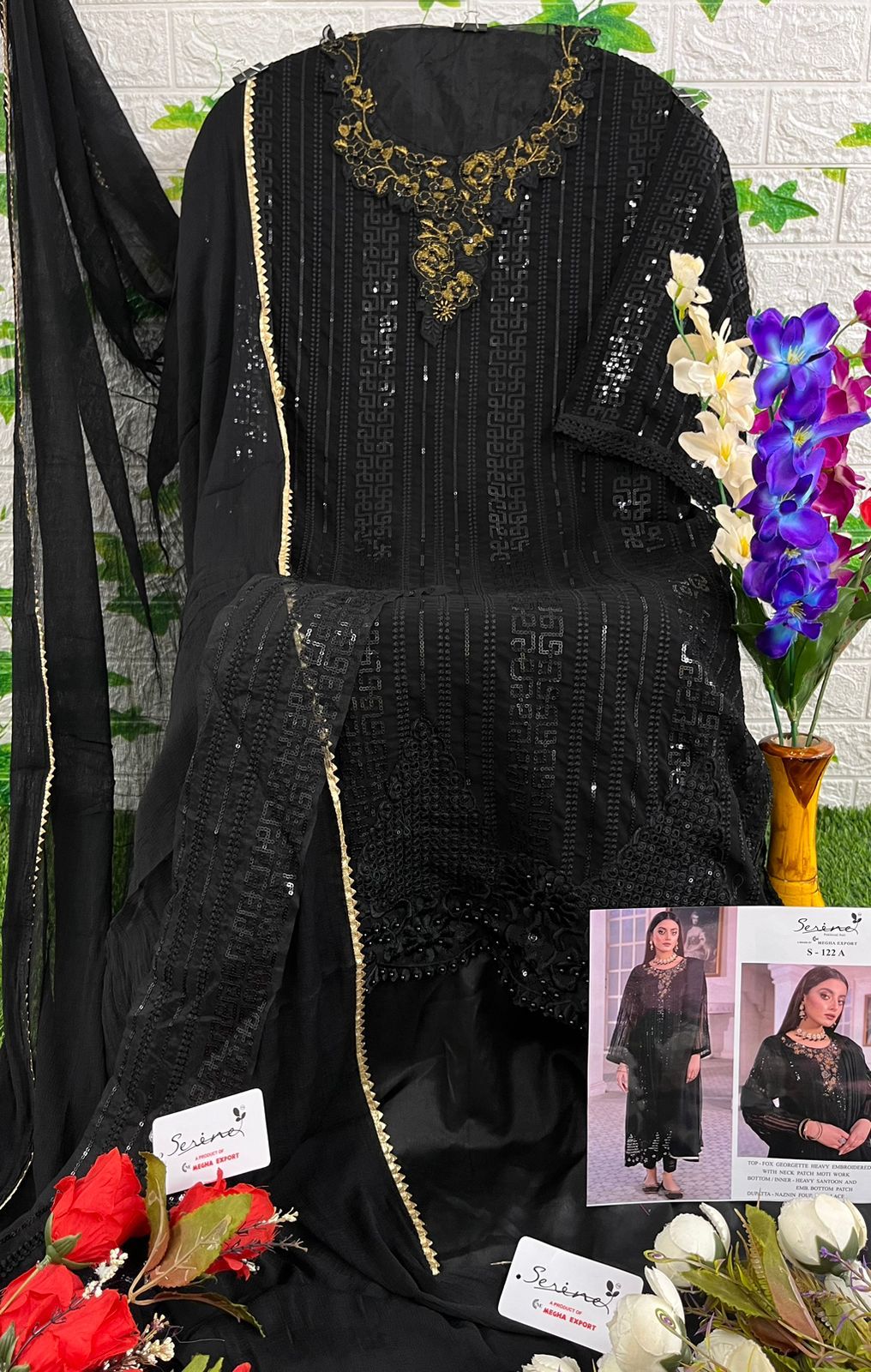 Embroidered Net With Siqunce Embroidery work Stright pakistani suit, Semi  Stitched at Rs 1350 in Surat